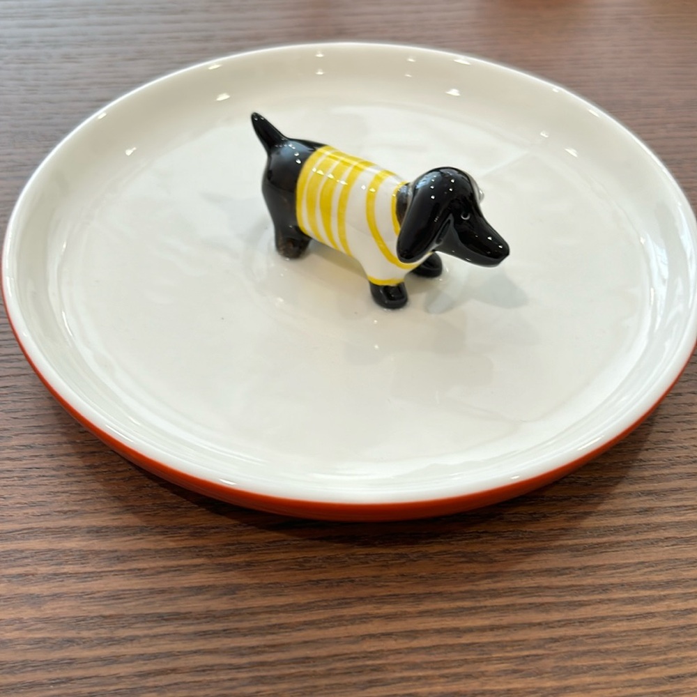 Creative Co-Op Dachshund Dish